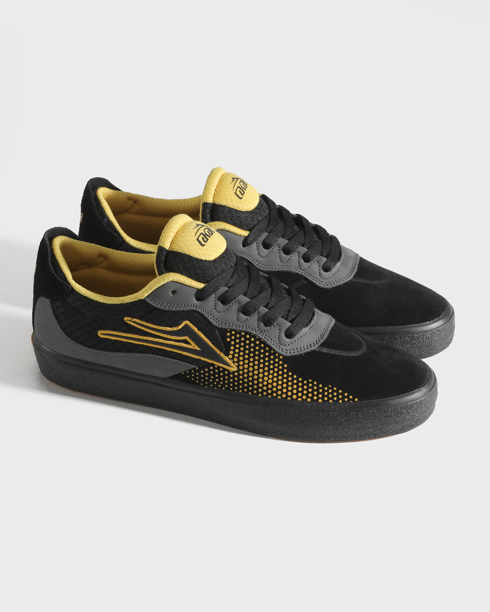 Lakai Essex Shoe Black Yellow Gray