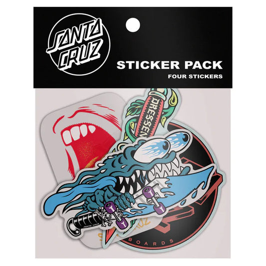 santa cruz multi sticker pack