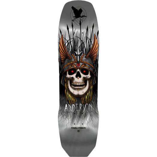 powell andy anderson heron 3 silver foil deck 8.45 x 31.8