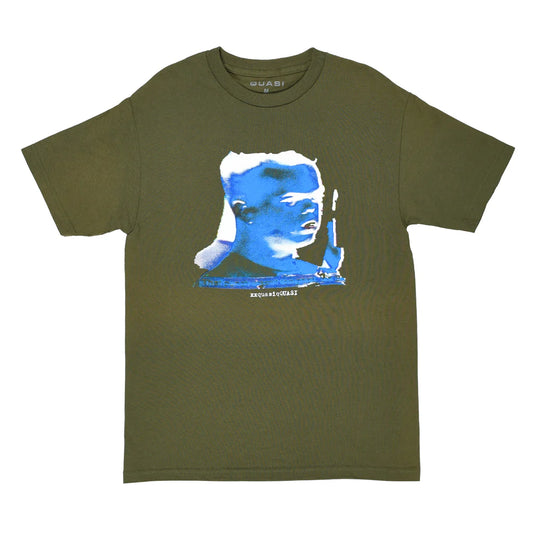 quasi punchout tee military green