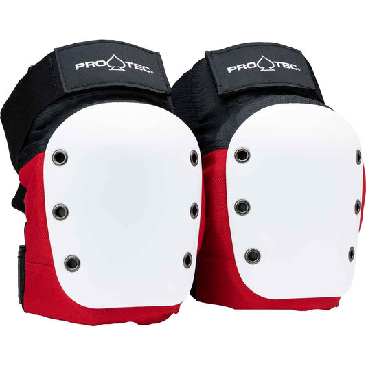 pro tec street knee pads red white black