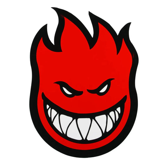 spitfire fireball large 11.5in sticker red