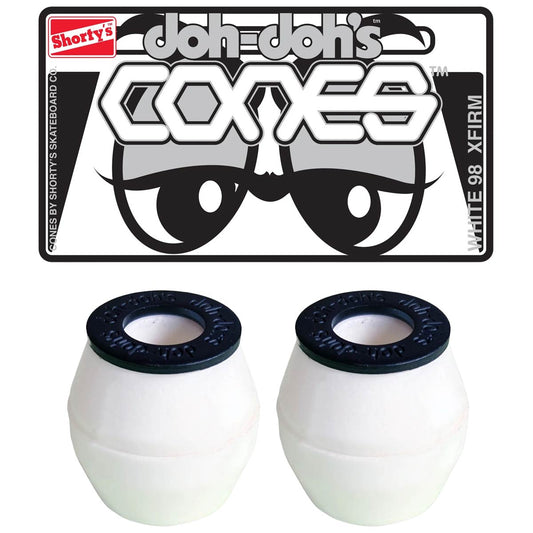shortys doh dohs cones white 98a xtra firm bushings