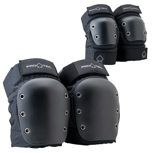 pro tec street knee elbow pad set black