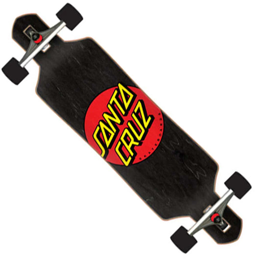 santa cruz classic dot 9in x 36in drop thru cruzer complete
