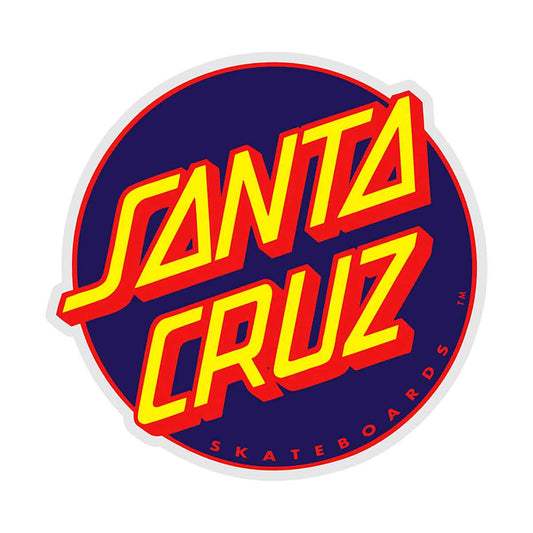santa cruz other dot 3in x 3in navy red sticker