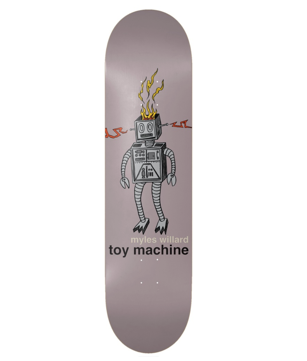 Toy Machine Myles Willard Robot Fire Deck 8.25