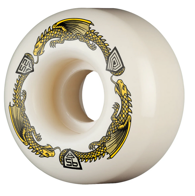 Powell Dragon Formula 95a Yellow V1 52mm