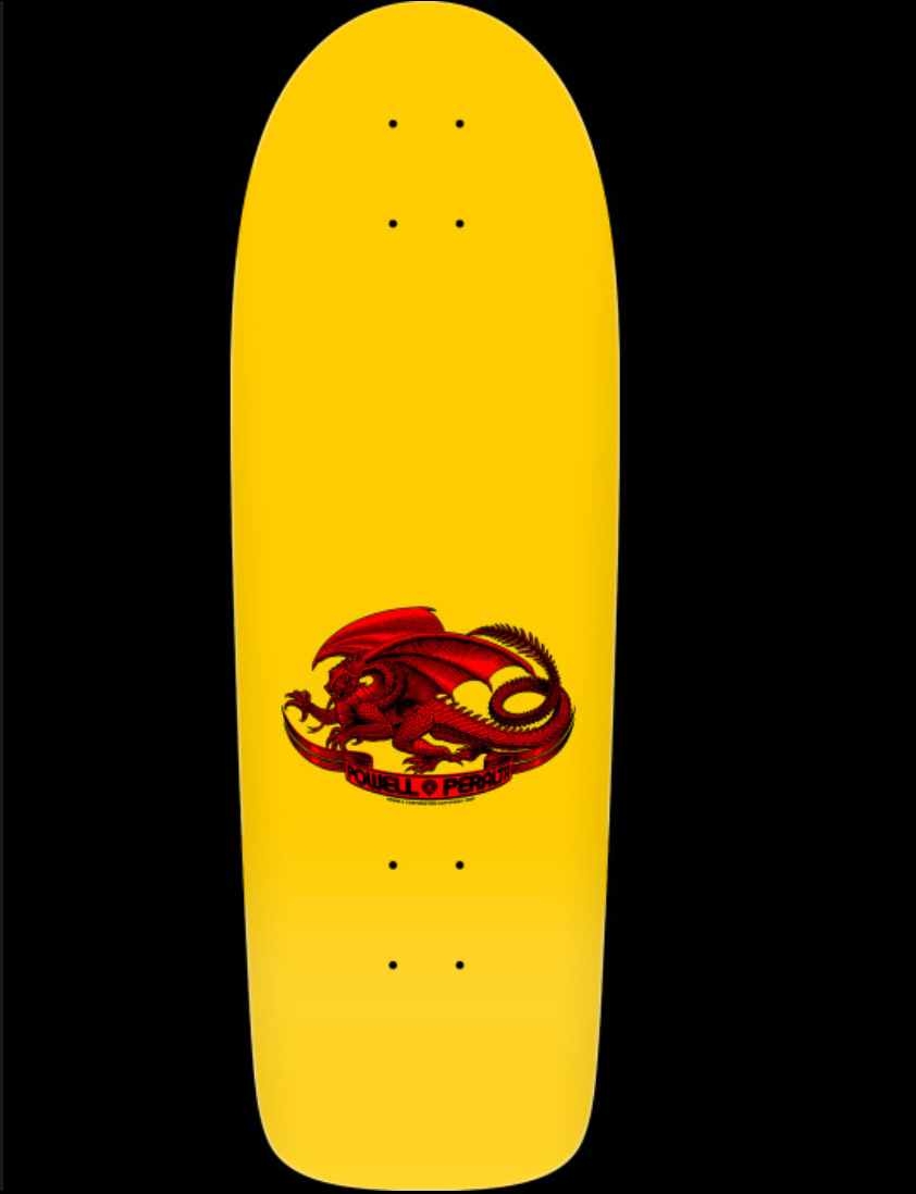 Powell Bruce Lee Skull & Nunchucks Shaped Deck 10.0