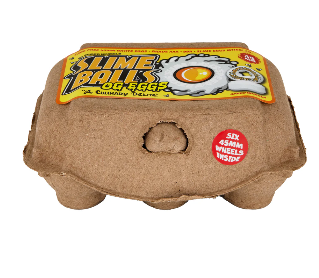 Slime Balls OG Eggs Half Dozen Mini Chubbies White 99a Wheels 45mm