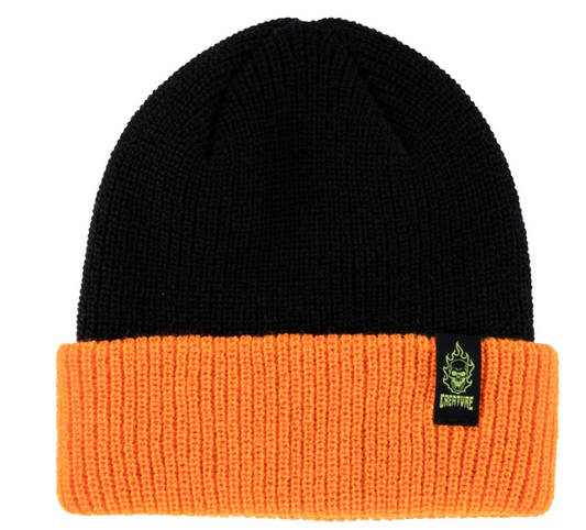 Creature Bonehead Label Beanie Black/Orange