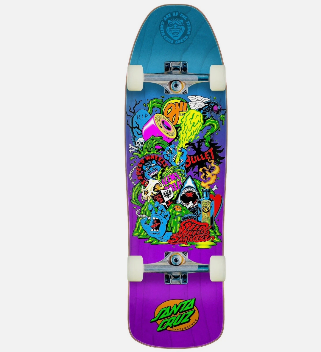 santa cruz speed wheels cruzer complete 9.35in x 31.7in