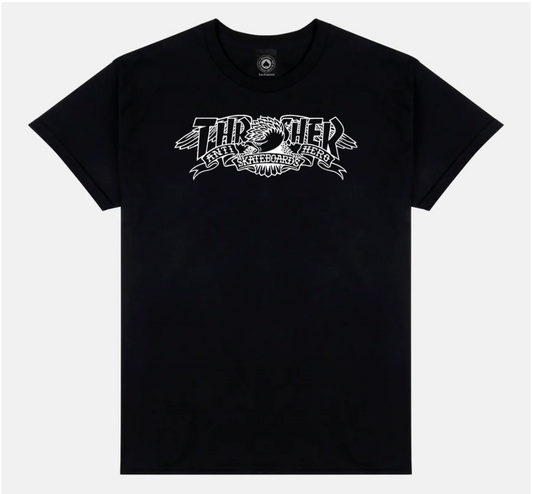Thrasher X Anti-Hero Mag Banner Black Tee