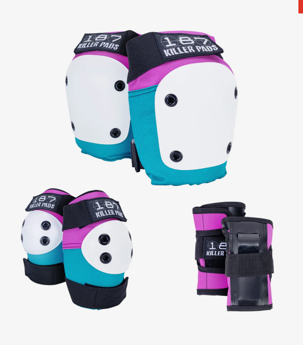 187 Killer Pads 6 Pack Pad Set Pink/Teal