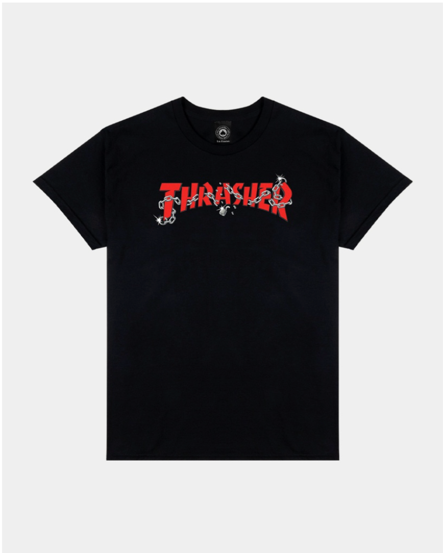 Thrasher Chains By Daniel Shepard Black Shirt