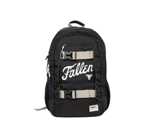 Fallen Board Bag Backpack Black White
