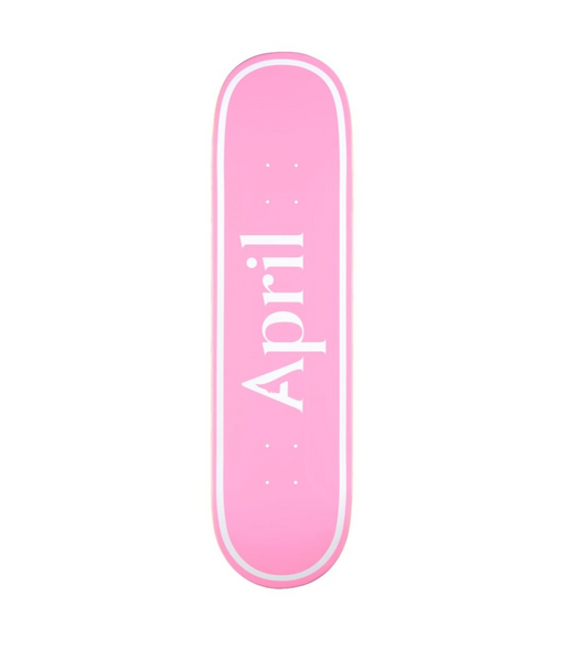 April OG Logo White/Pink Mini Deck 7.38