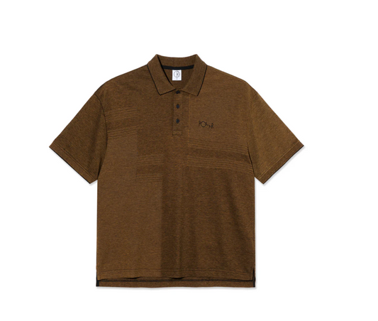 Polar Surf Polo Shirt Pique Black/Caramel