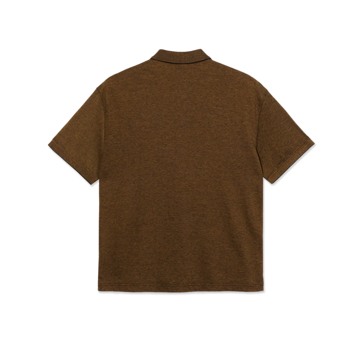 Polar Surf Polo Shirt Pique Black/Caramel