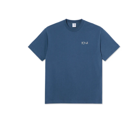Polar Contrast Tee Stroke Logo Grey Blue