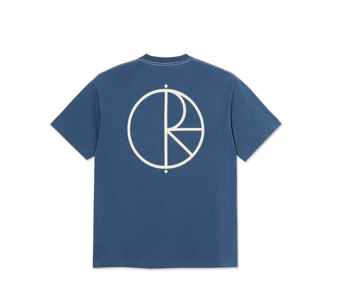 Polar Contrast Tee Stroke Logo Grey Blue