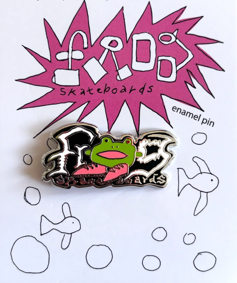 Frog Big Shoes Pin (Green)