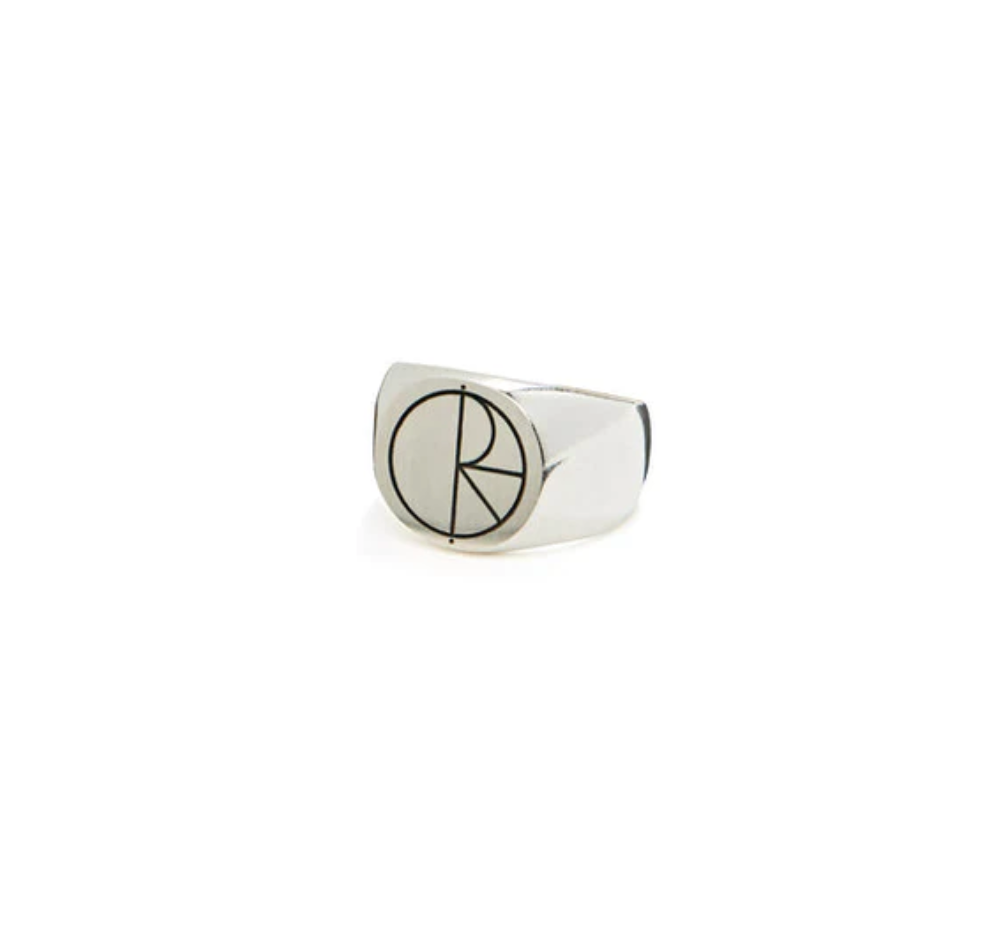 Polar Slim Stroke Logo Ring (Sterling Silver) 62mm