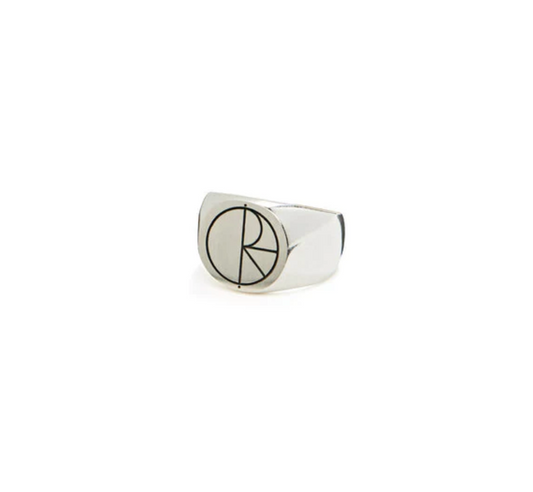 Polar Slim Stroke Logo Ring (Sterling Silver) 62mm