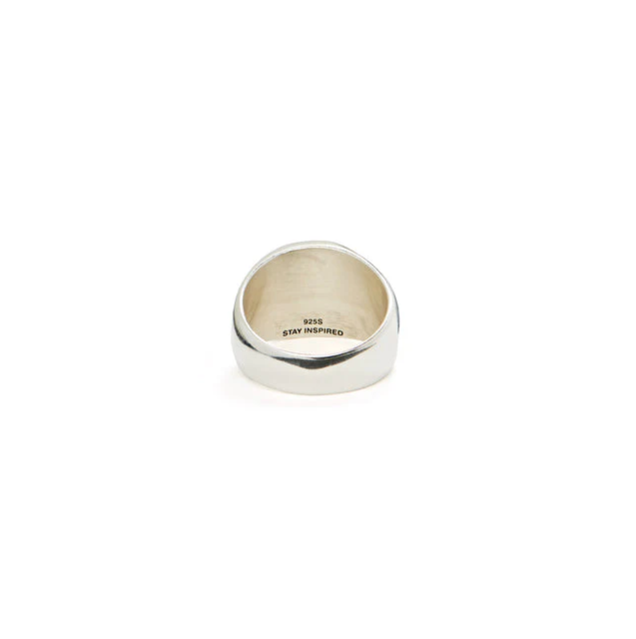 Polar Slim Stroke Logo Ring (Sterling Silver) 62mm