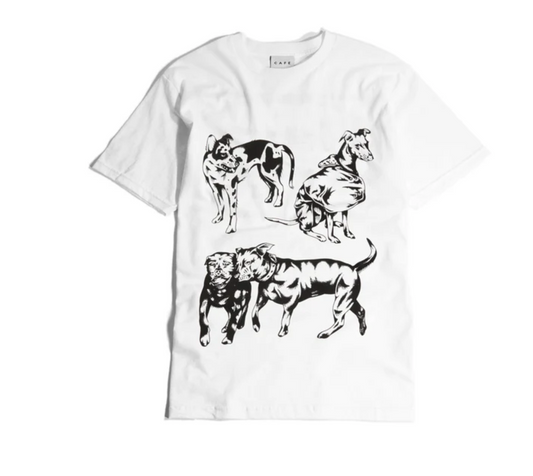 Cafe Pooch Tee Shirt (White)