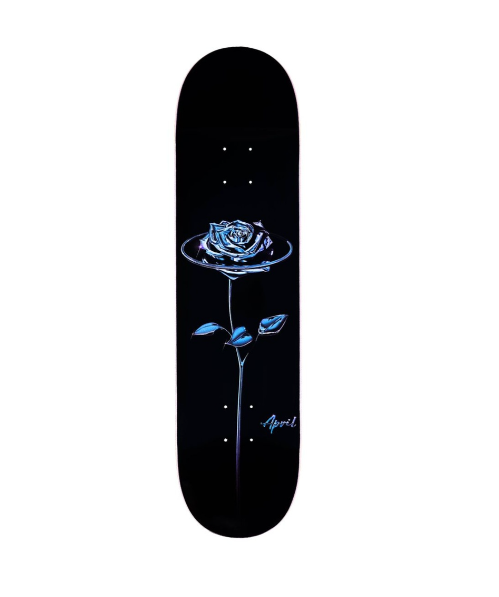 April Chrome Rose Black Deck 8.38