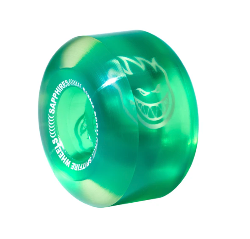 Spitfire 90D Sapphires Radial Clear/Green Wheels 53mm