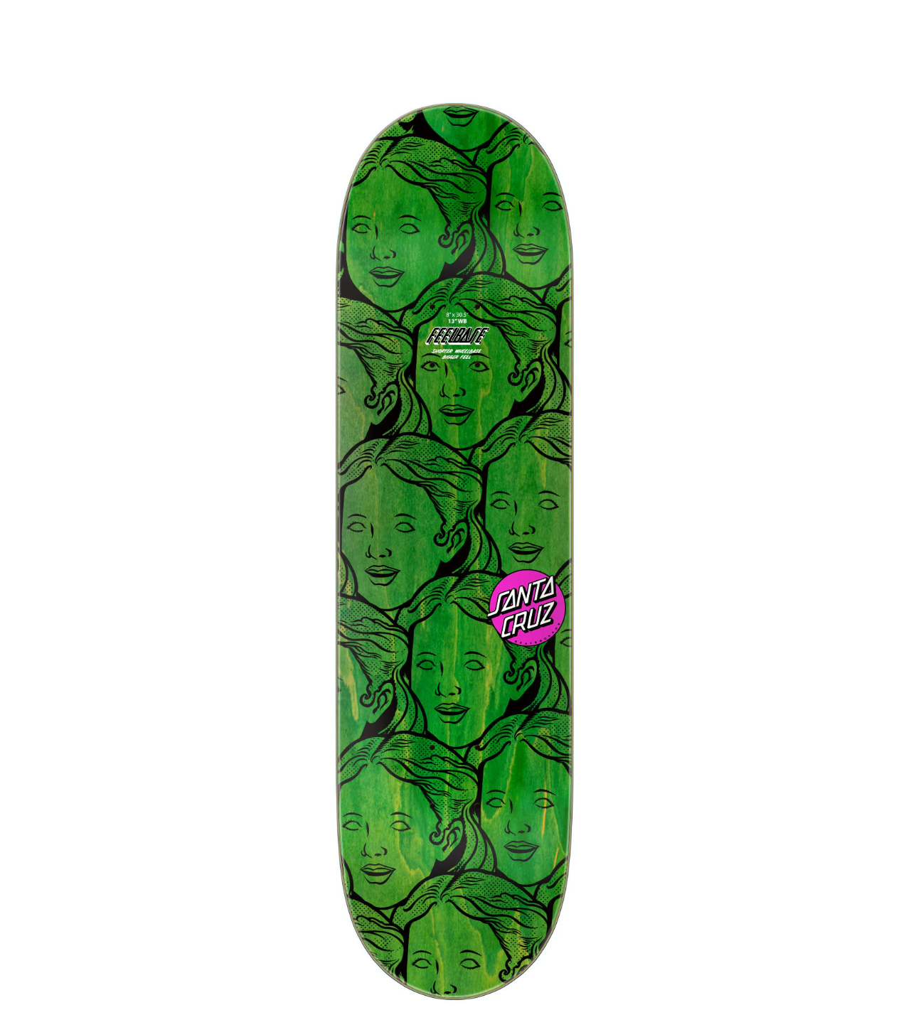 Santa Cruz Possessed Head FeelBase Deck 8.0