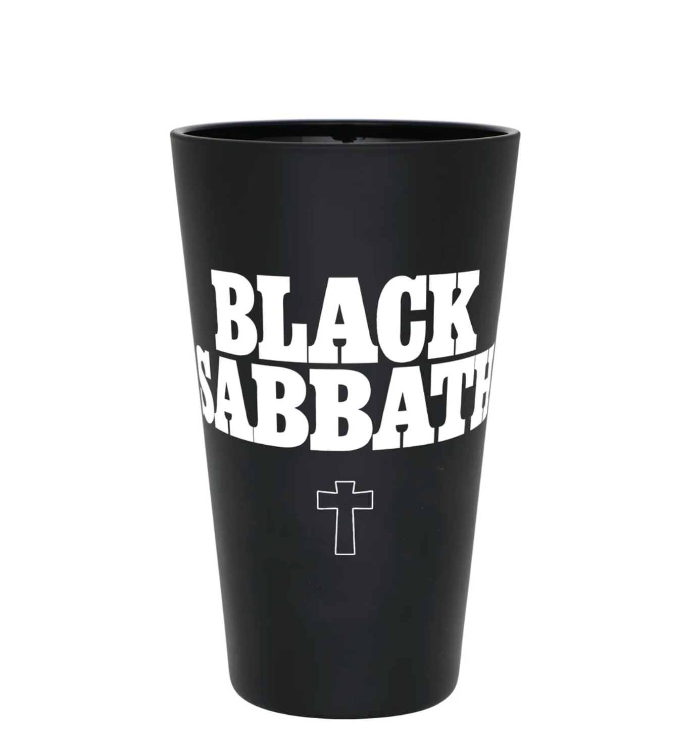 OJ Black Sabbath Pint Glass Black Frosted