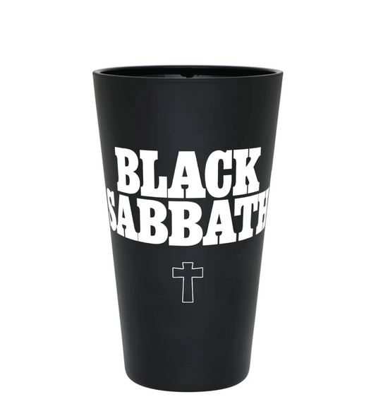 OJ Black Sabbath Pint Glass Black Frosted