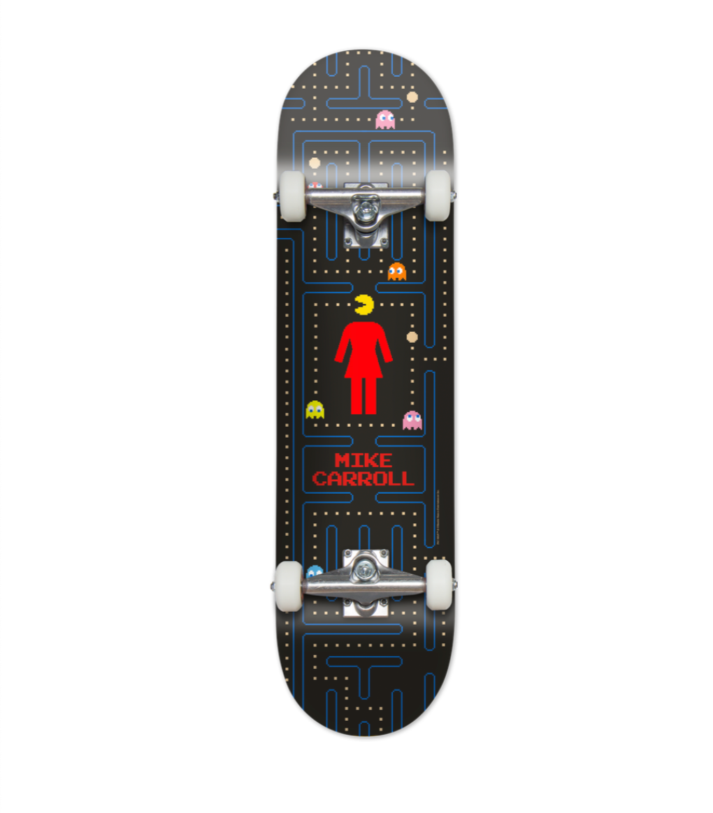 Girl Carroll Pac-Man Complete Skateboard 8.0