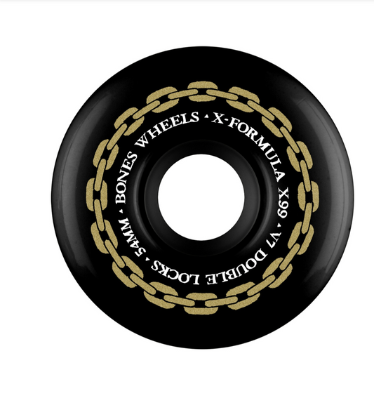 Bones 99a XF Double Locks V7 Black Wheels 54mm