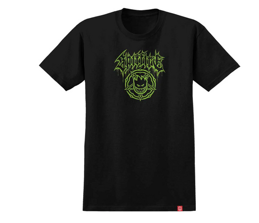 Spitfire Pentagram Drip S/S Black/Green Youth T Shirt