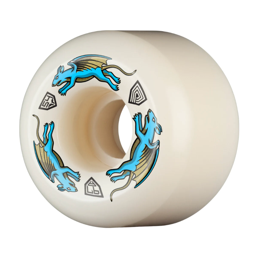 Powell 97a Dragon Formula Blue Nano Rats AA2 Wheels 54mm
