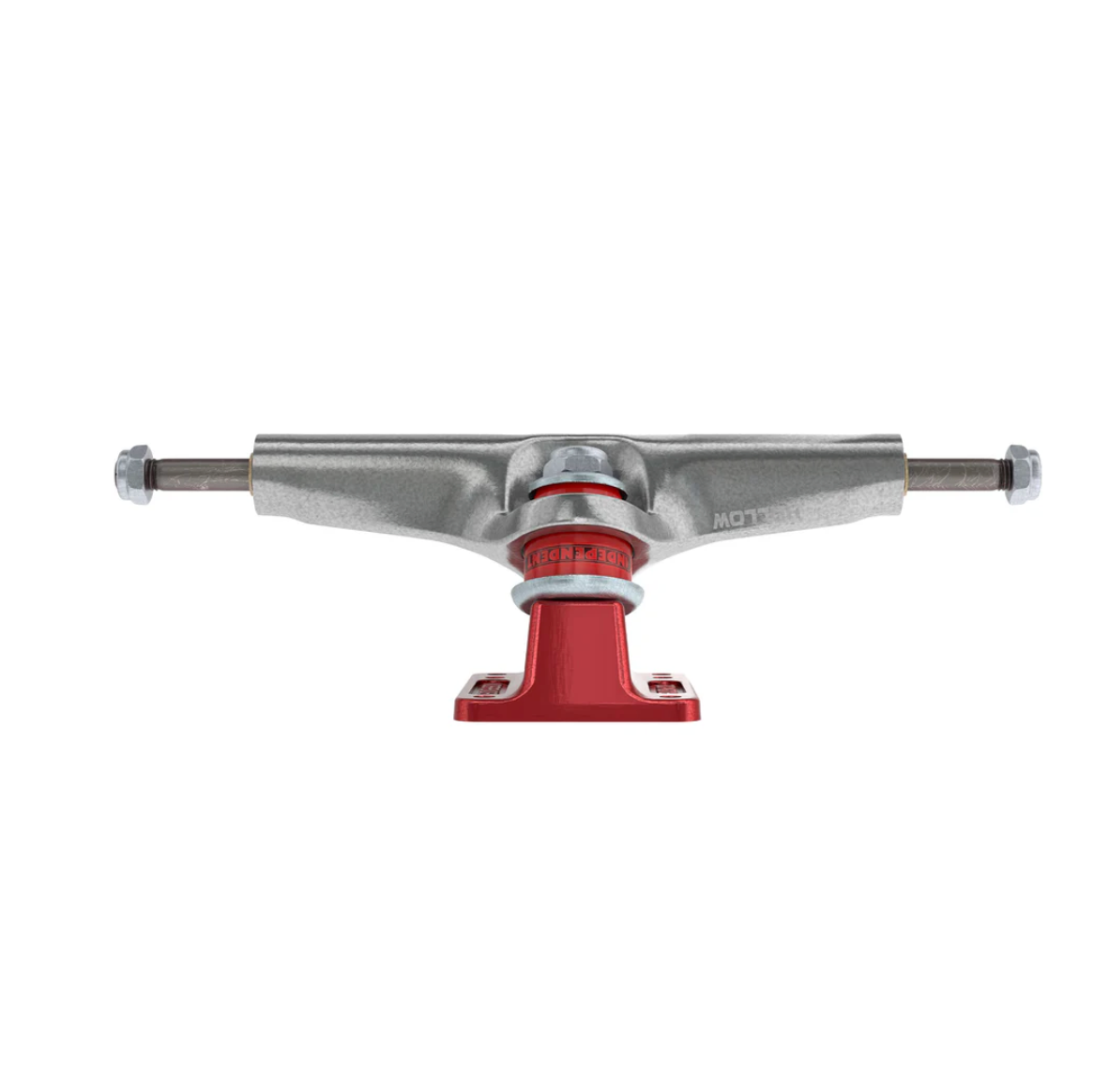 Independent 215 Stage 4 Hollow Bar Logo Silver Ano Red Trucks