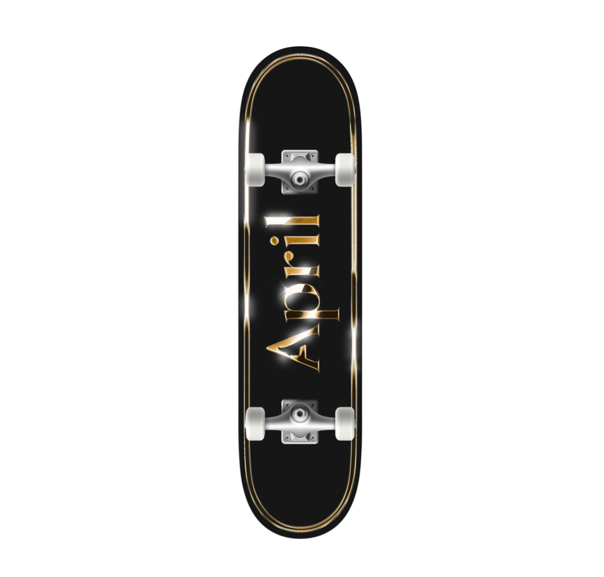 April Logo Golden Black Complete 8.25