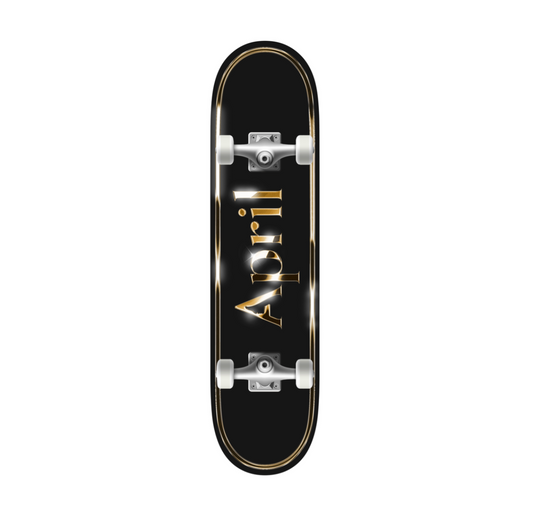 April Logo Golden Black Complete 8.25