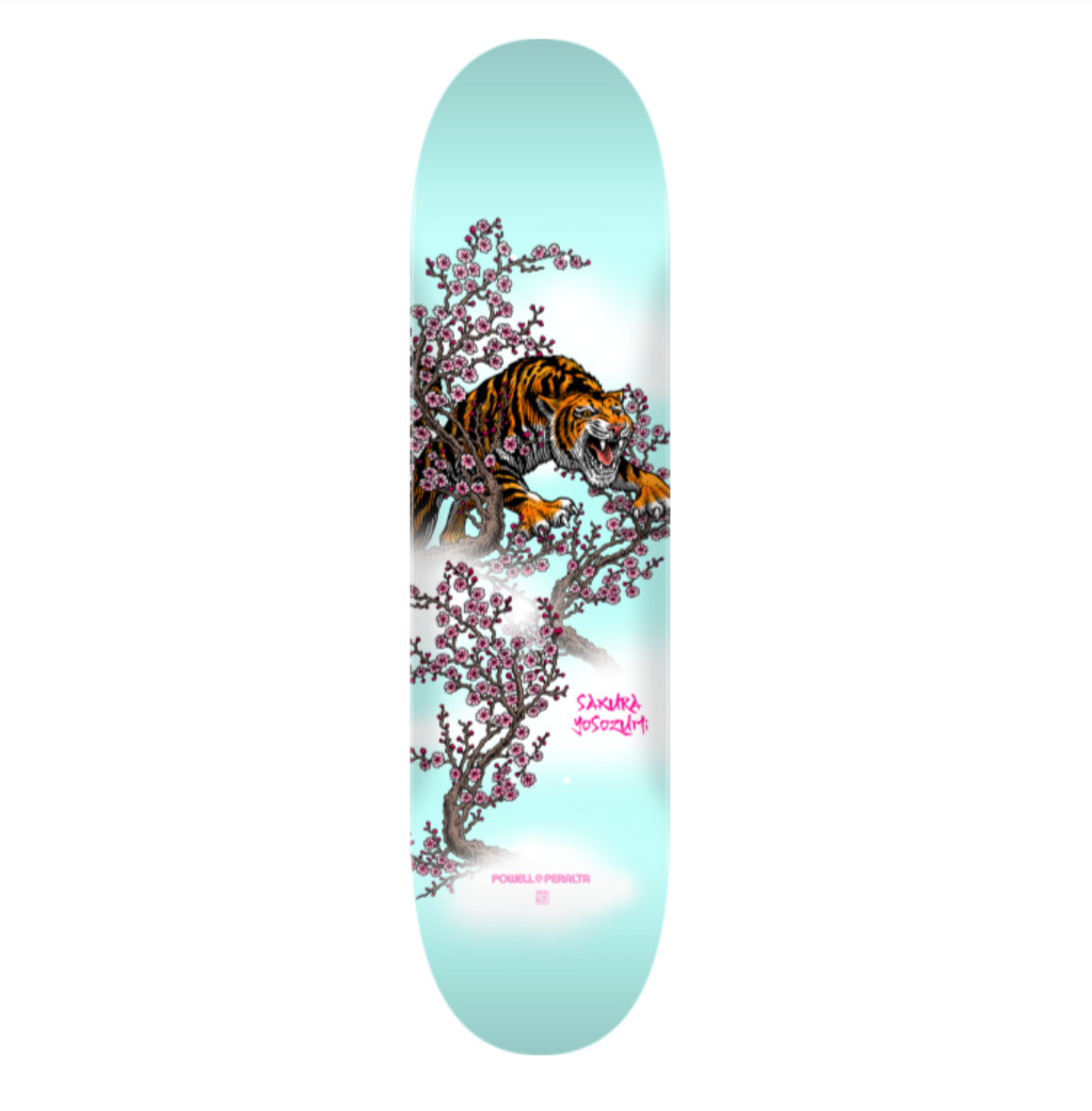 Powell Yosozumi Tiger Light Blue Deck 8.0