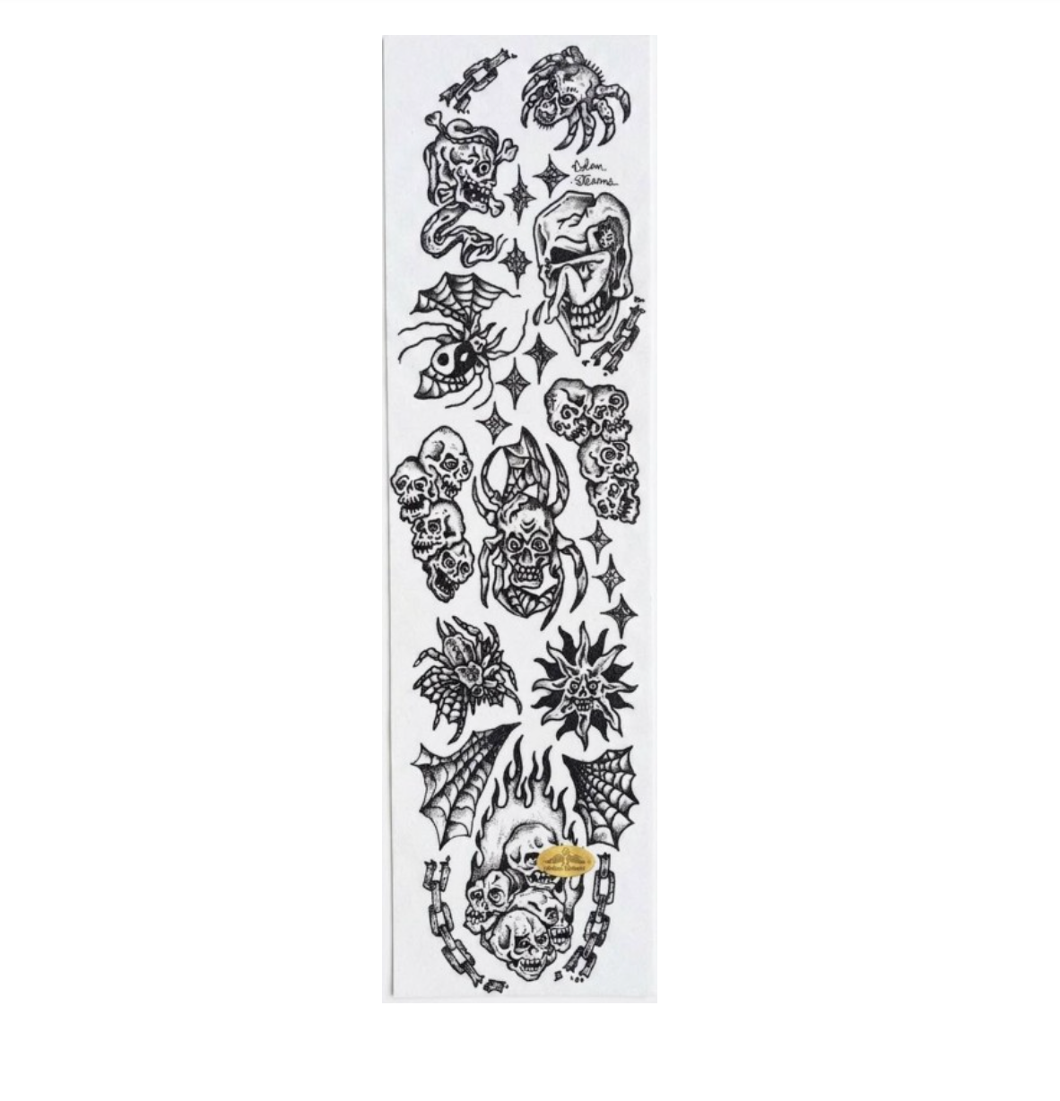 Pvblic Domain Spider Skull Clear Grip 9in