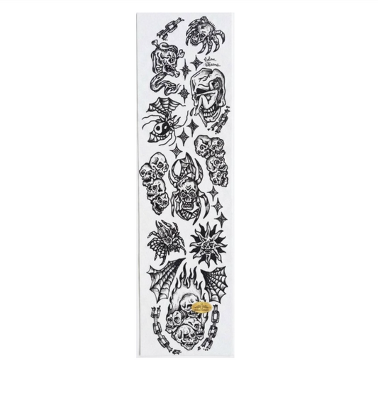 Pvblic Domain Spider Skull Clear Grip 9in