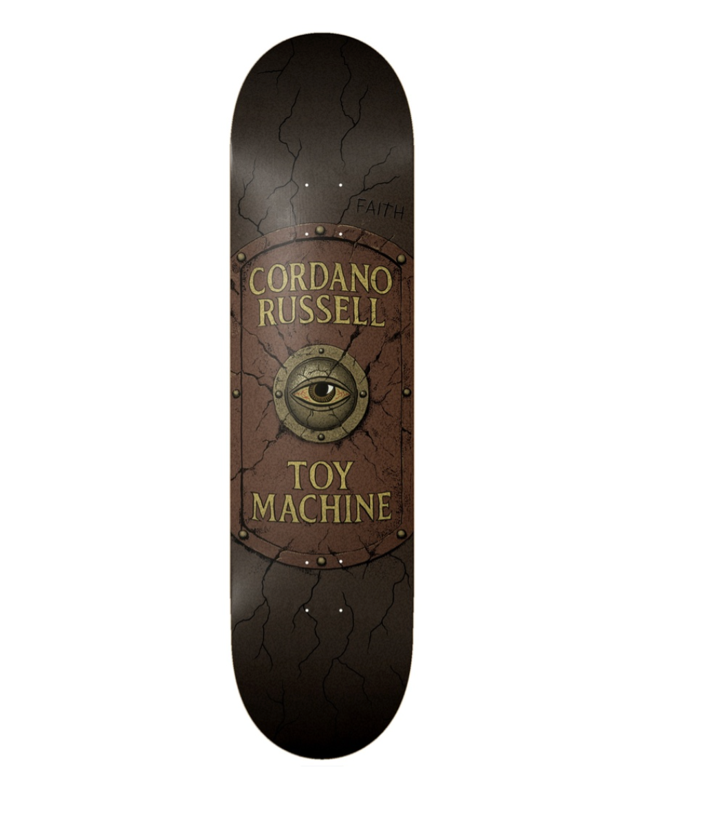 Toy Machine Cordano Russell Faith Deck 8.75