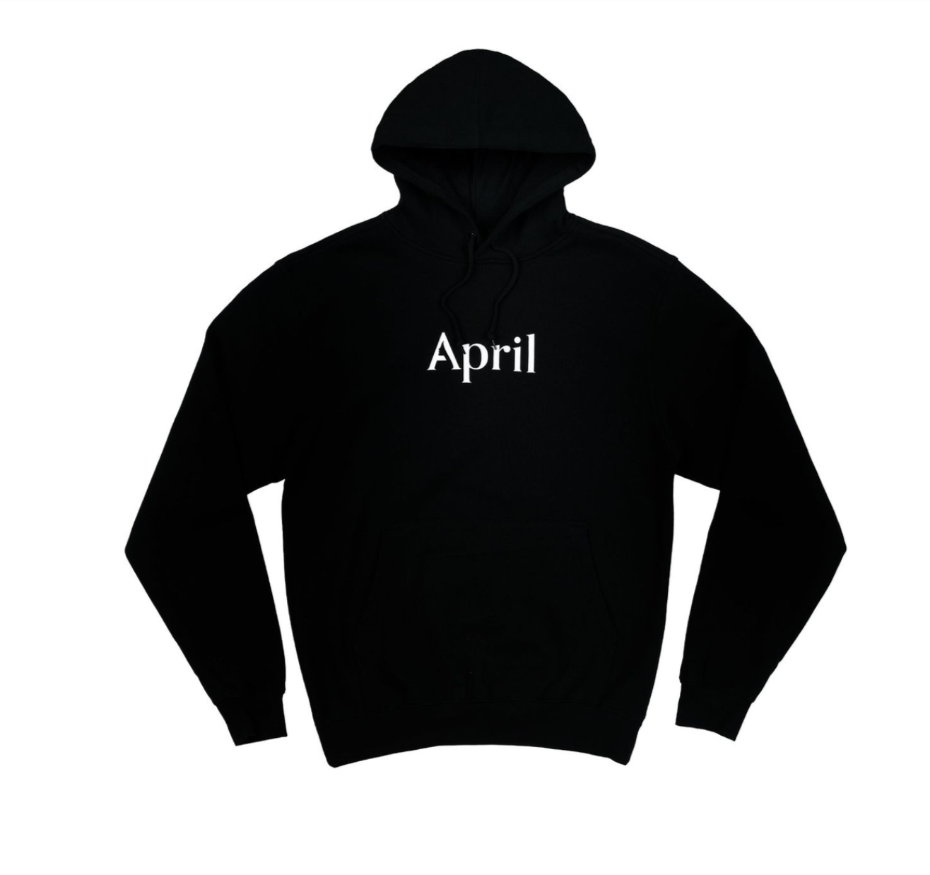 April OG Logo Black Hoodie XL
