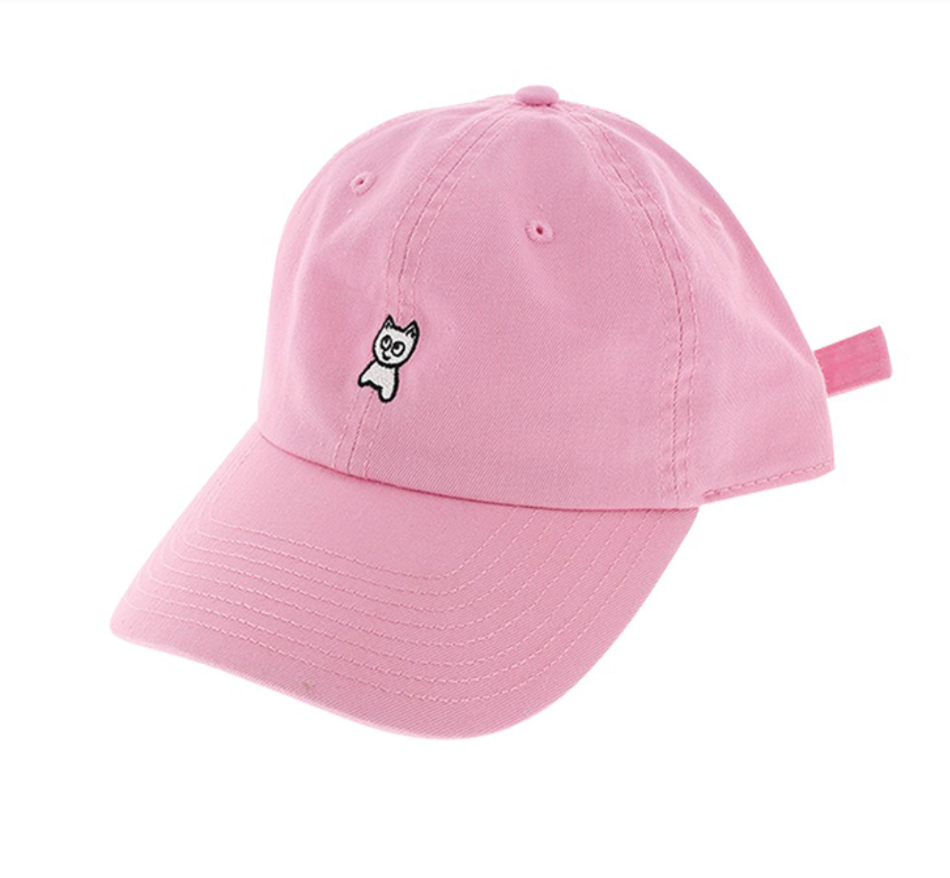 Meow Unstructured Hat Pink