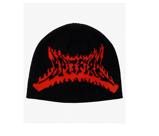 Spitfire Flameout Skully Beanie Black