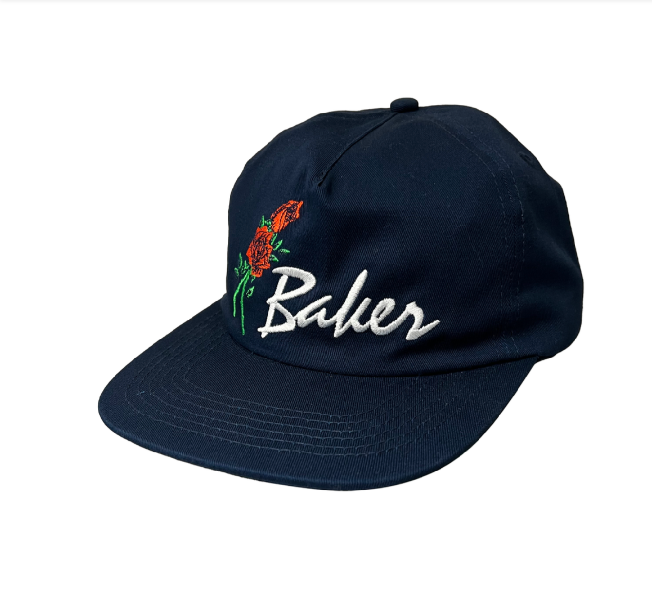 Baker Roses Snapback Hat Navy